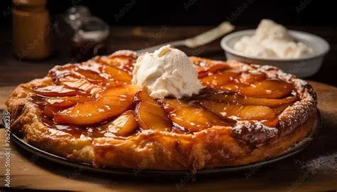  Tarte Tatin: Uma explosão caramelada de maçãs assadas em uma crosta amanteigada!